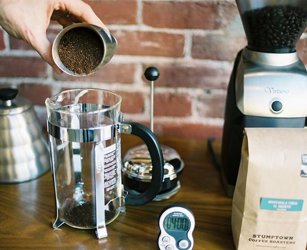 Bình pha cà phê, Bộ bình lọc pha trà, Bình Pha Cafe Kiểu Pháp 350ml (Bạc) - Bình pha cà phê french press