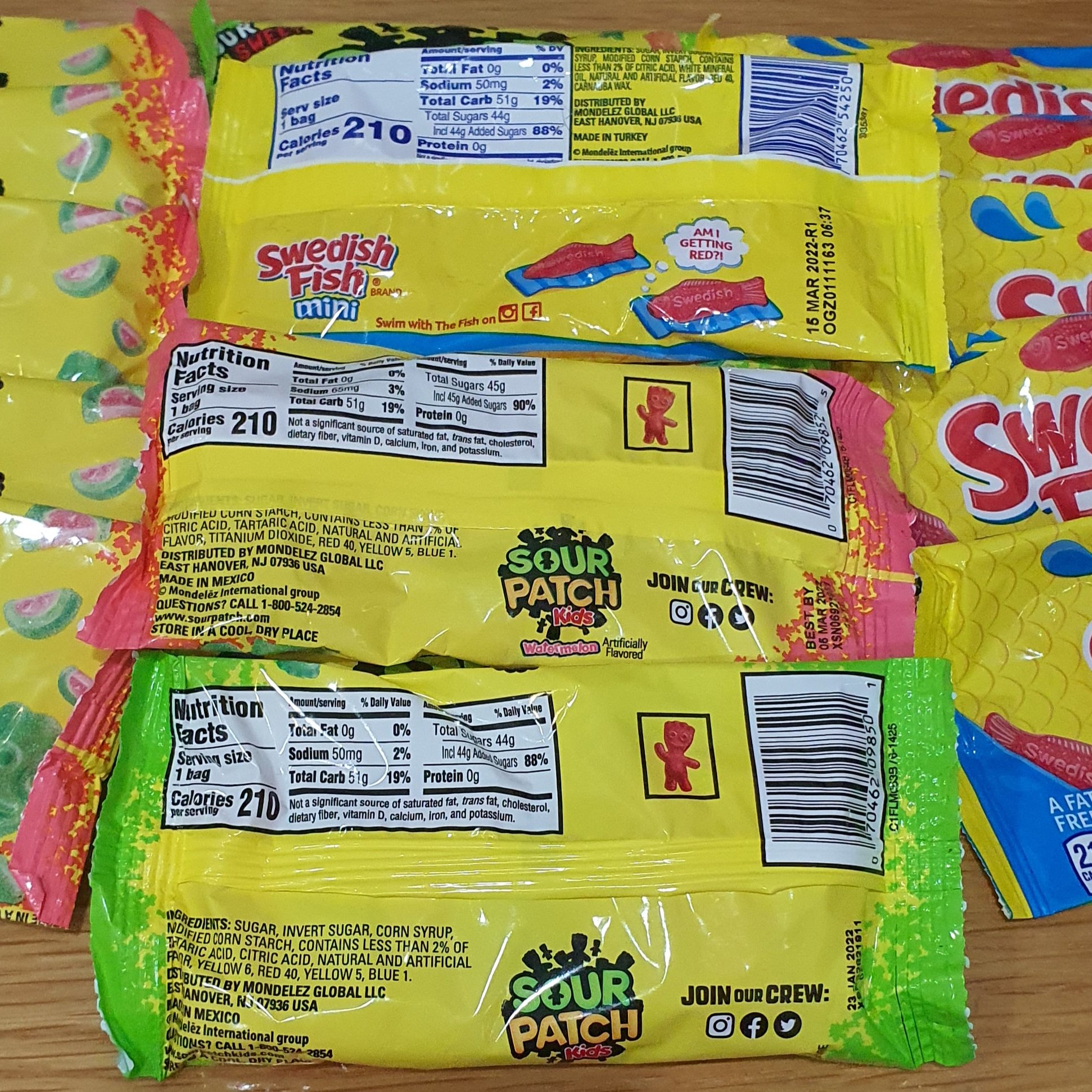 [HCM]Kẹo dẻo chua ngọt sour patch kids - 3 gói