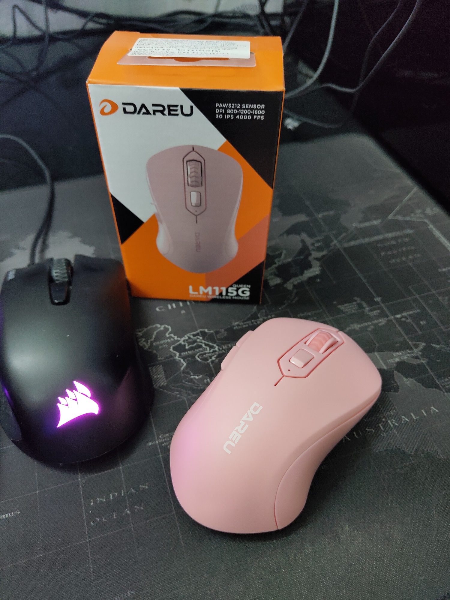Chuột không dây DAREU LM115G / LM115B MKStore