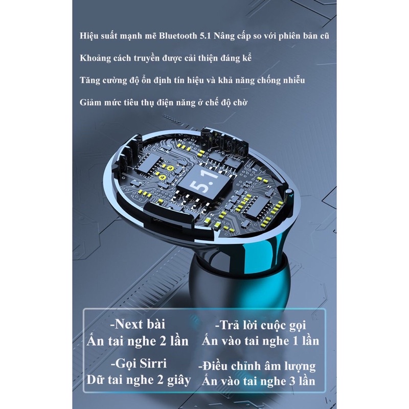 Tai Nghe Bluetooth M10 Pro, Tai Nghe Không Dây M10 Pro Phiên Bản Nâng Cấp Pin Trâu, Nút Cảm Ứng Tự Động Kết Nối