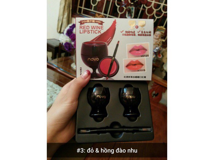 Set son 2 ly Novo Red Wine Lipstick