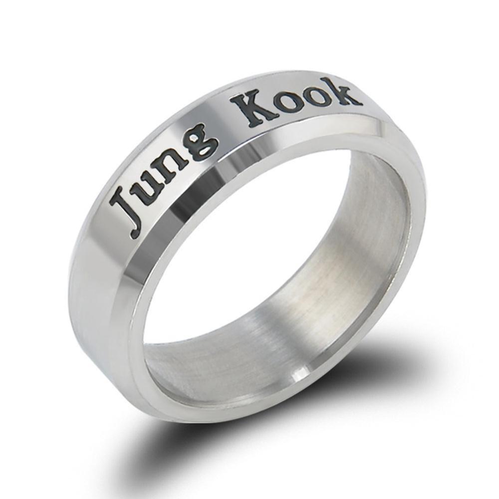 Nhẫn inox khắc tên BTS và thành viên