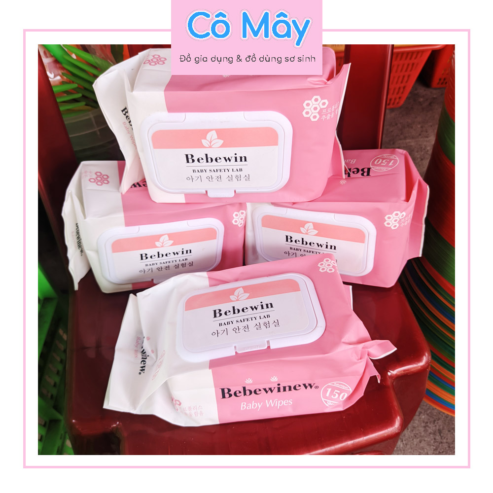 Khăn giấy ướt Bebewin [new] không mùi 150 tờ