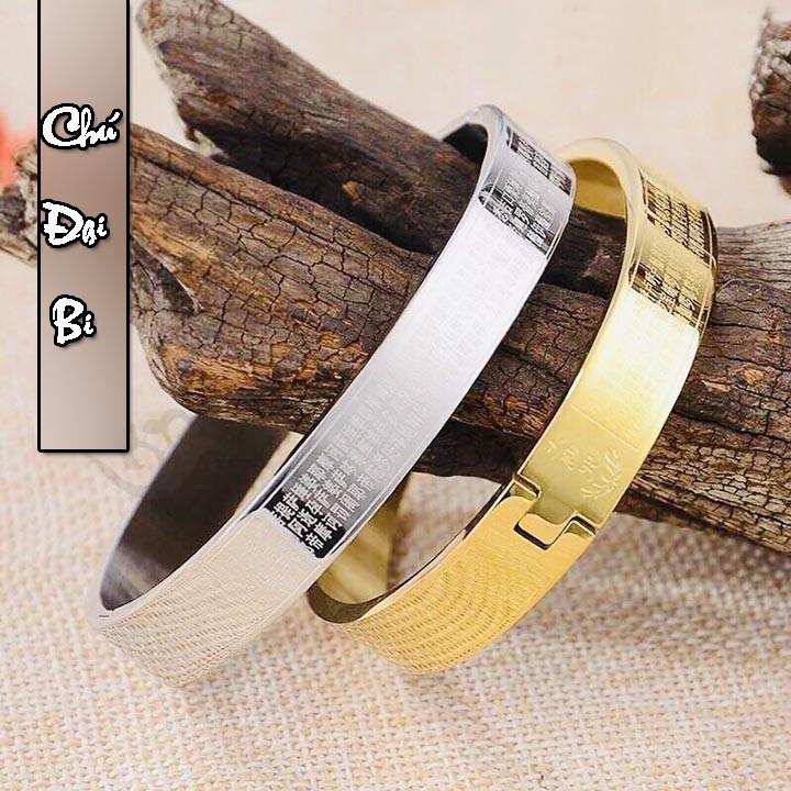 VÒNG TAY TITAN CHÚ ĐẠI BI MÀU TRẮNG - cầu bình an mang may mắn