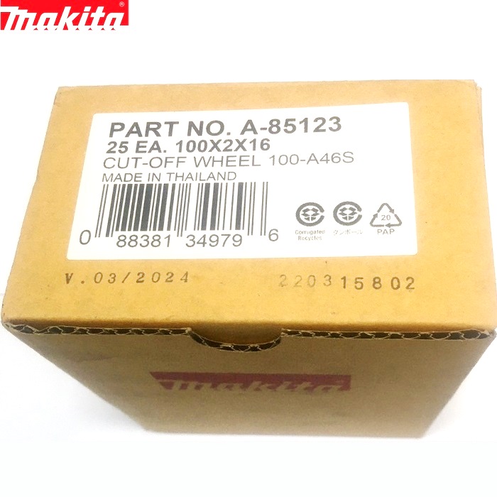 Đá cắt 100mm MAKITA chính hãng A-85123