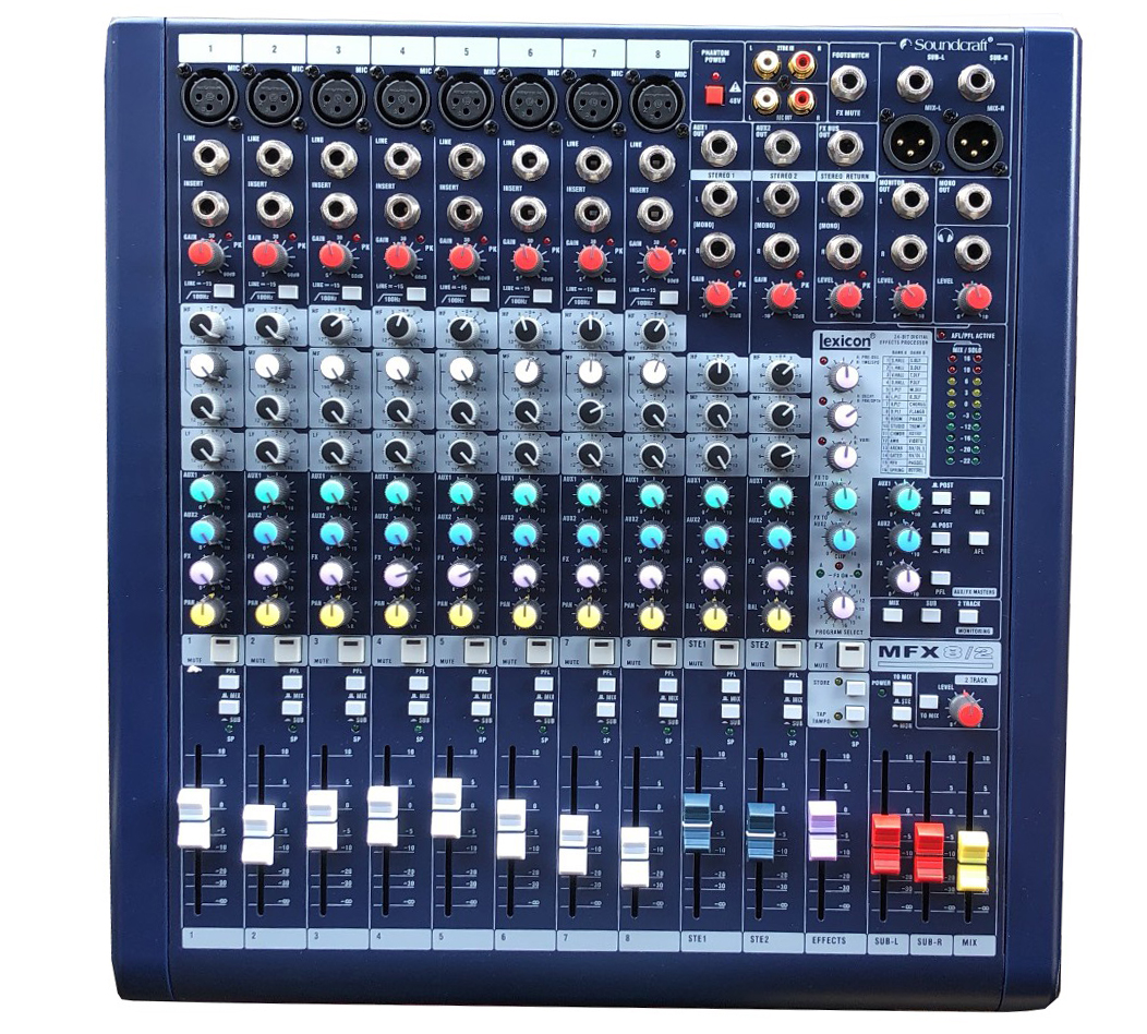 [HCM][Trả góp 0%]MIXER SOUNDCRAFT MFX8/2
