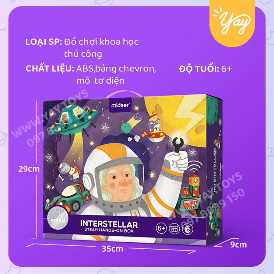 (Sê-ri 03 chủ đề) Bộ Khoa Học STEAM cho bé 6+ - Mideer
