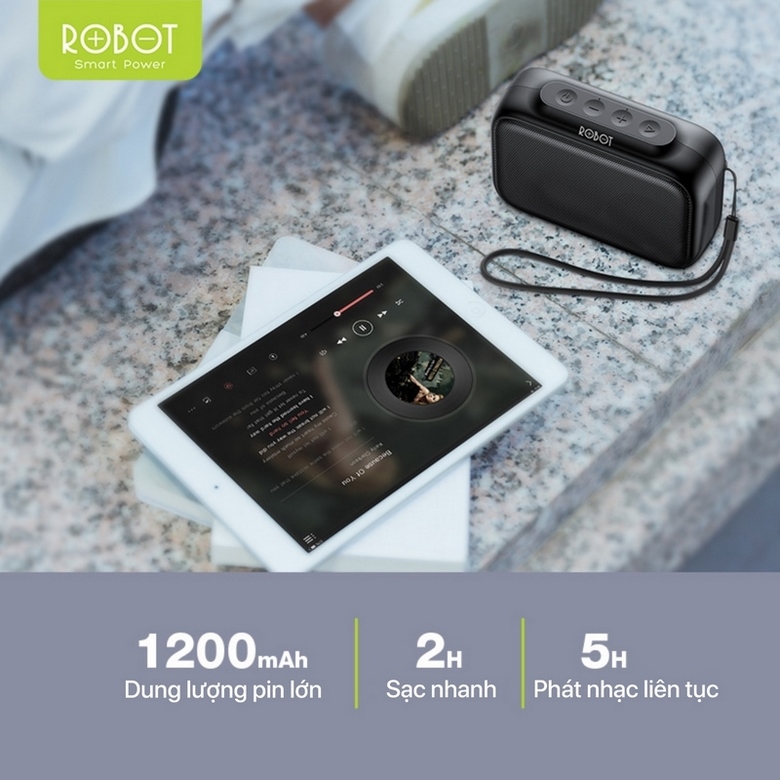 Loa bluetooth Robot RB100 mini công suất 3w - Bảo Hành 1 Đổi 1