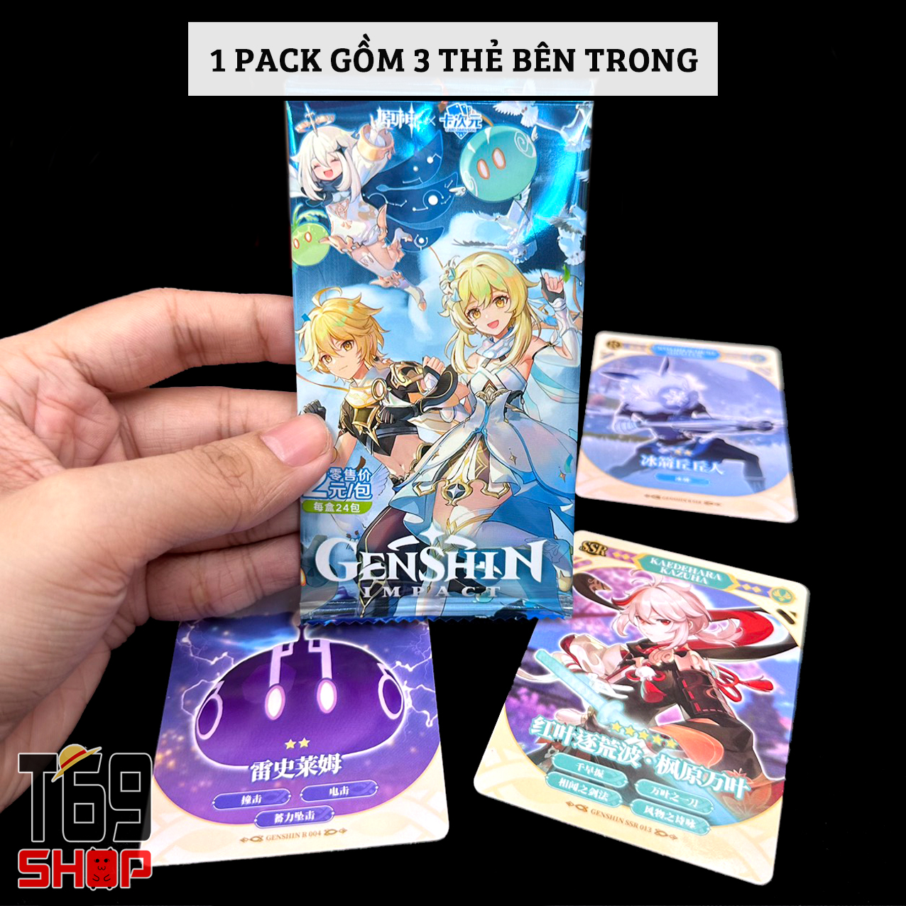 Pack nhân phẩm gói thẻ nhân phẩm game Genshin Impact và Honkai Star Rail mẫu mới