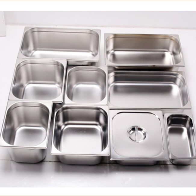 Khay đựng thạch, topping inox có nắp