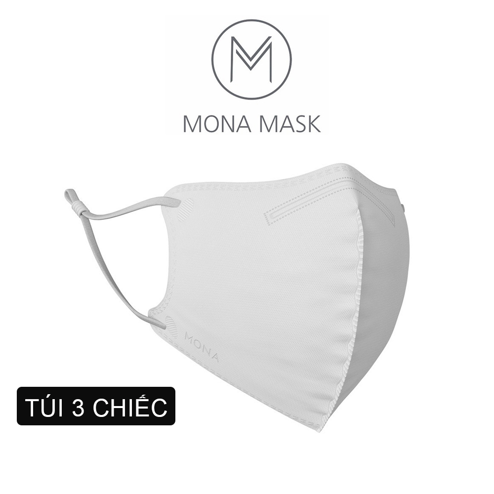 Combo 3 chiếc Khẩu trang Mona N99 6 lớp chống bụi mịn kháng khuẩn chất lượng cao Venado