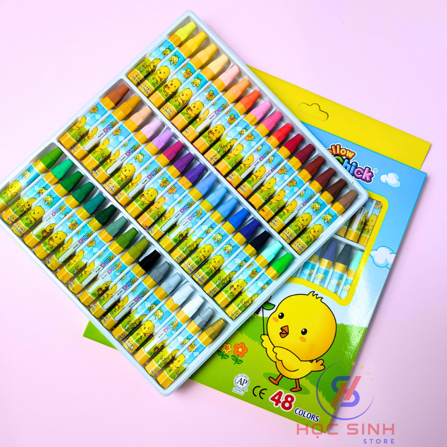 Hộp 48 Màu Sáp Dầu Con Gà D.A P&T Hàn Quốc