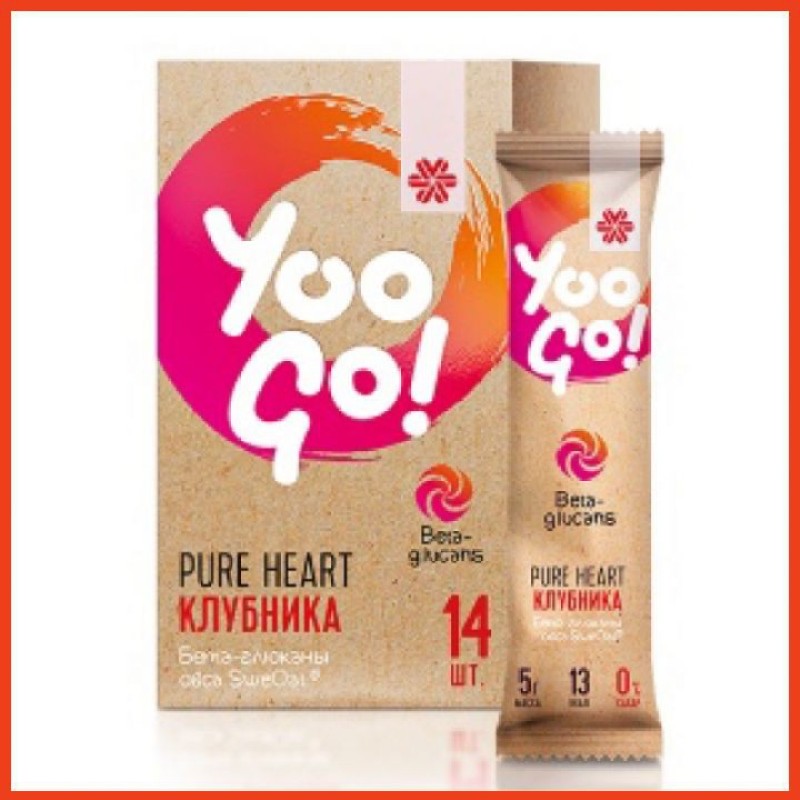 Thực Phẩm Bảo Vệ Sức Khỏe YOO GO Pure Heart Drink Mix (Strawberry) Hỗ Trợ Giảm Đường Và Mỡ Trong Máu giá rẻ