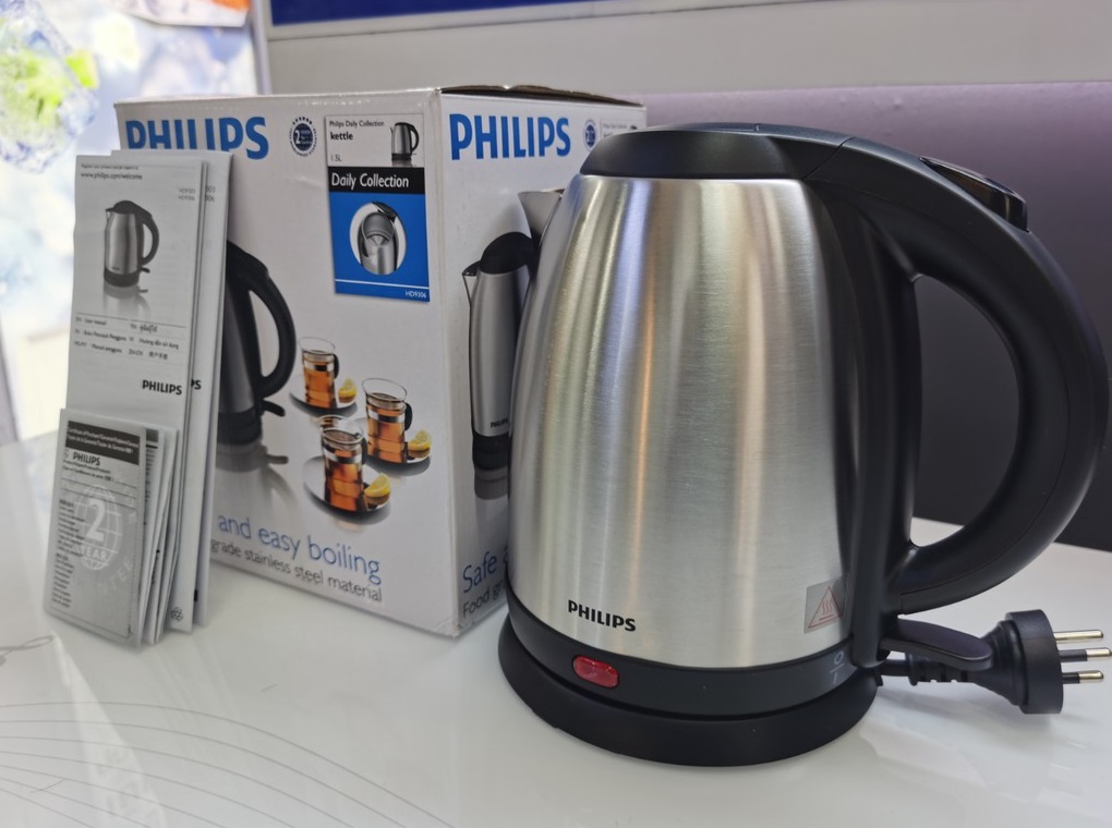 Ấm siêu tốc mini inox Philips HD9303 1.2 lít