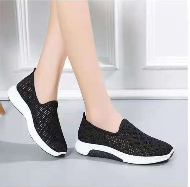 Giày Lưới Nữ Đế Bằng Thoáng Khí Siêu Êm Chân QA830