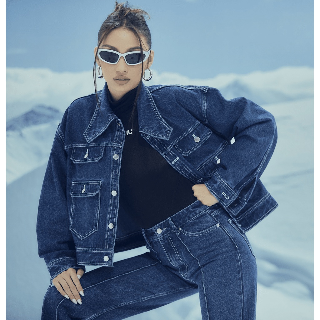 Áo khoác denim jacket Cao Stu