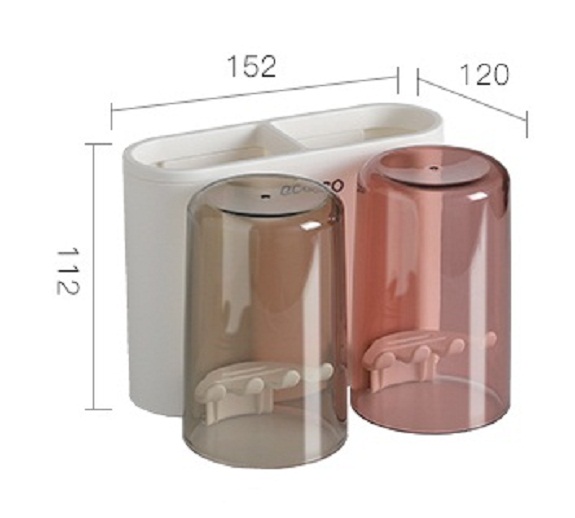 Kệ để đồ bàn chải đánh răng kèm 2 cốc E1924
