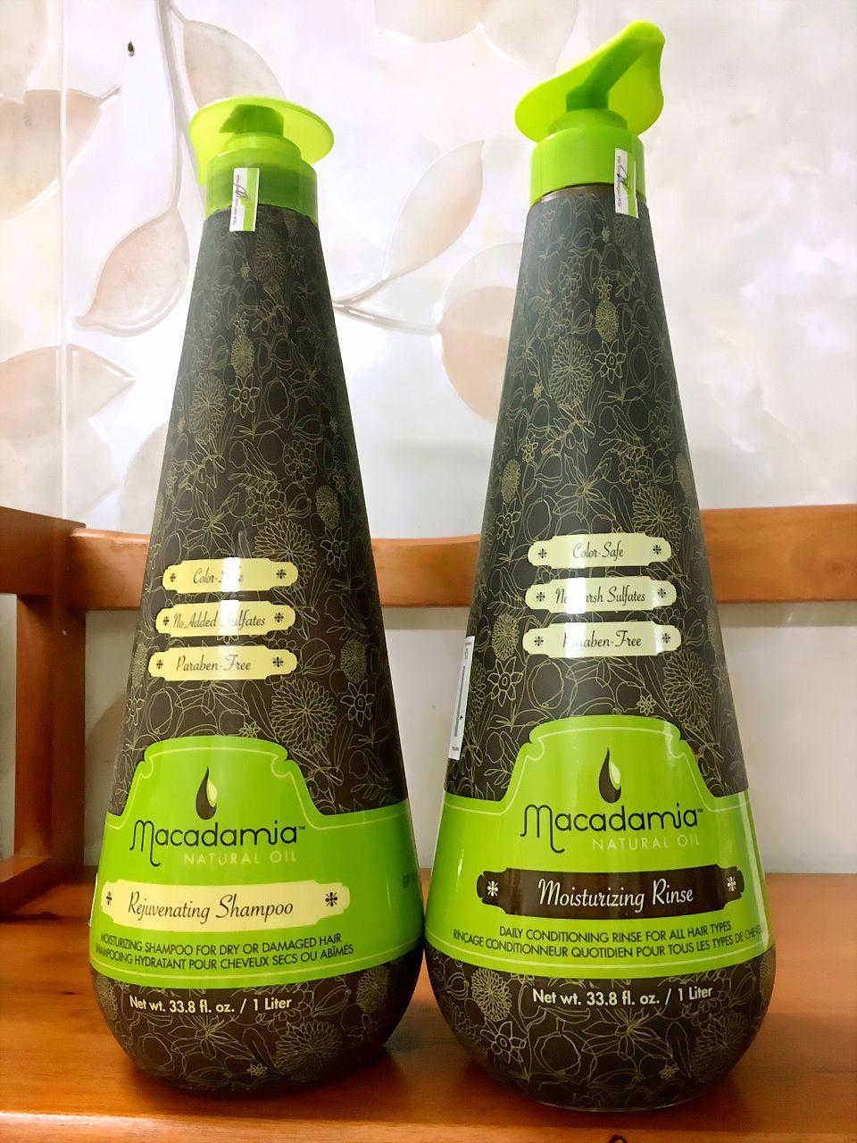CẶP DẦU GỘI XẢ TRẺ HÓA TÓC MACADAMIA 1000ML X 2