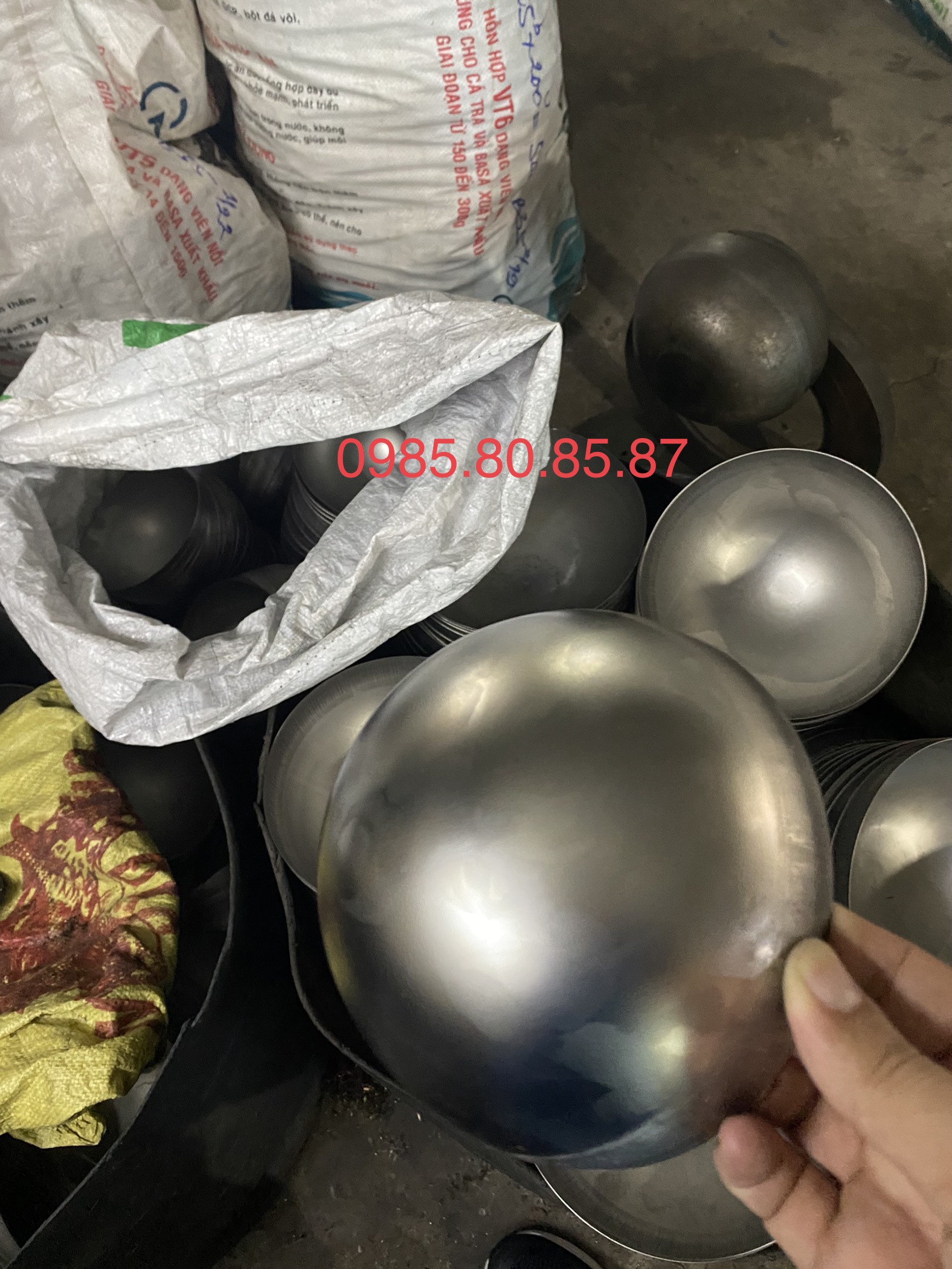Nửa quả cầu inox đường kính 90mm