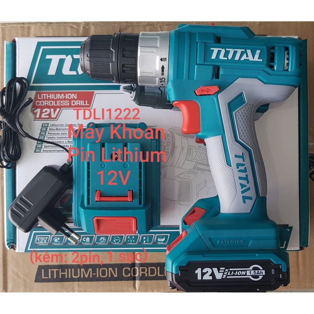12v máy khoan dùng pin lithium total tdli1222