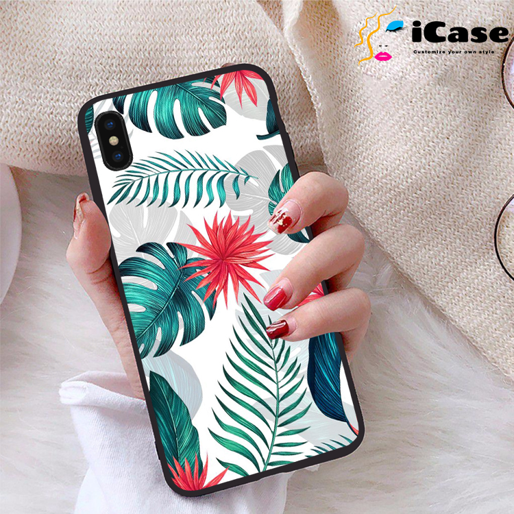 Ốp lưng iPhone Xs Max viền dẻo TPU BST Hoa