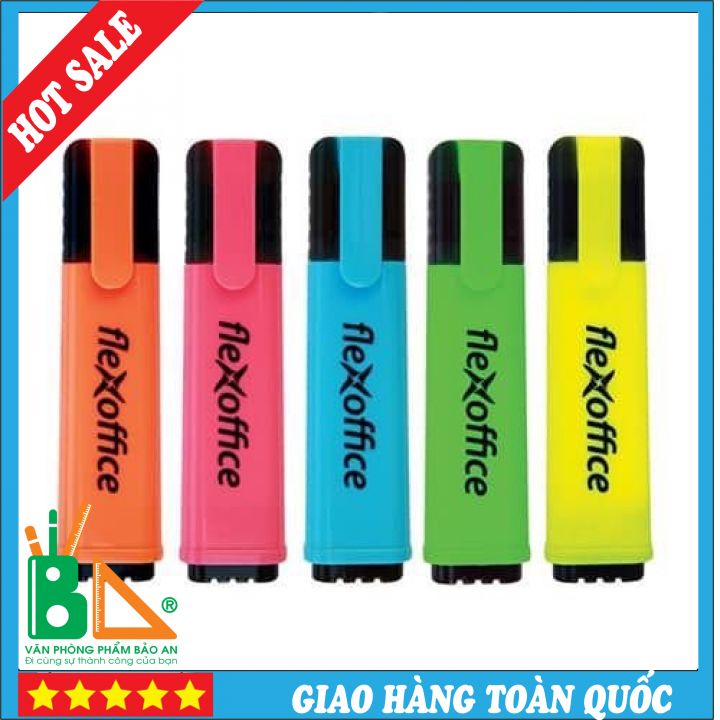 Bút nhớ dòng flexoffice hl-02 dẹt - văn phòng phẩm bảo an