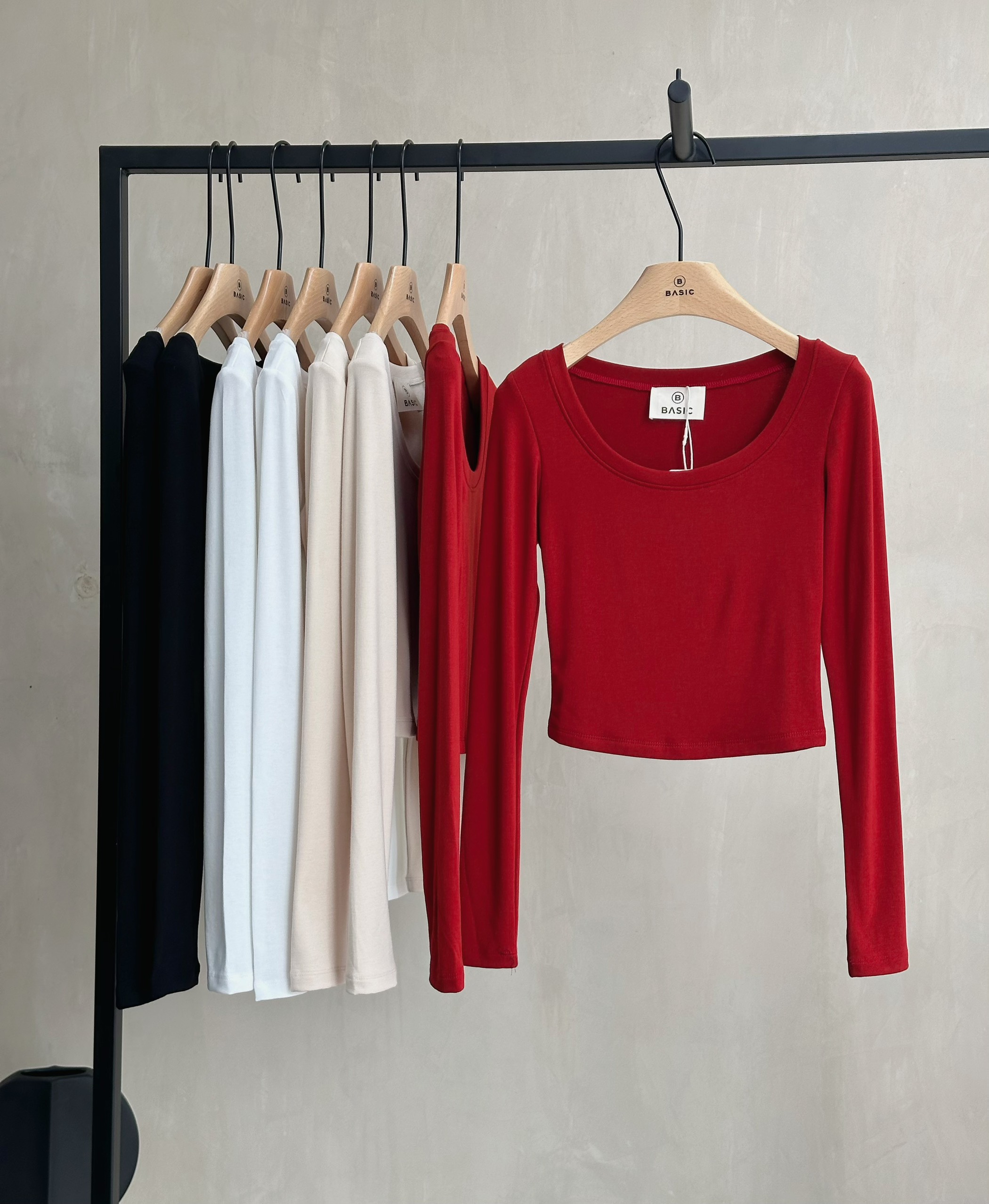Áo thun tay dài BASIC UMI TOP