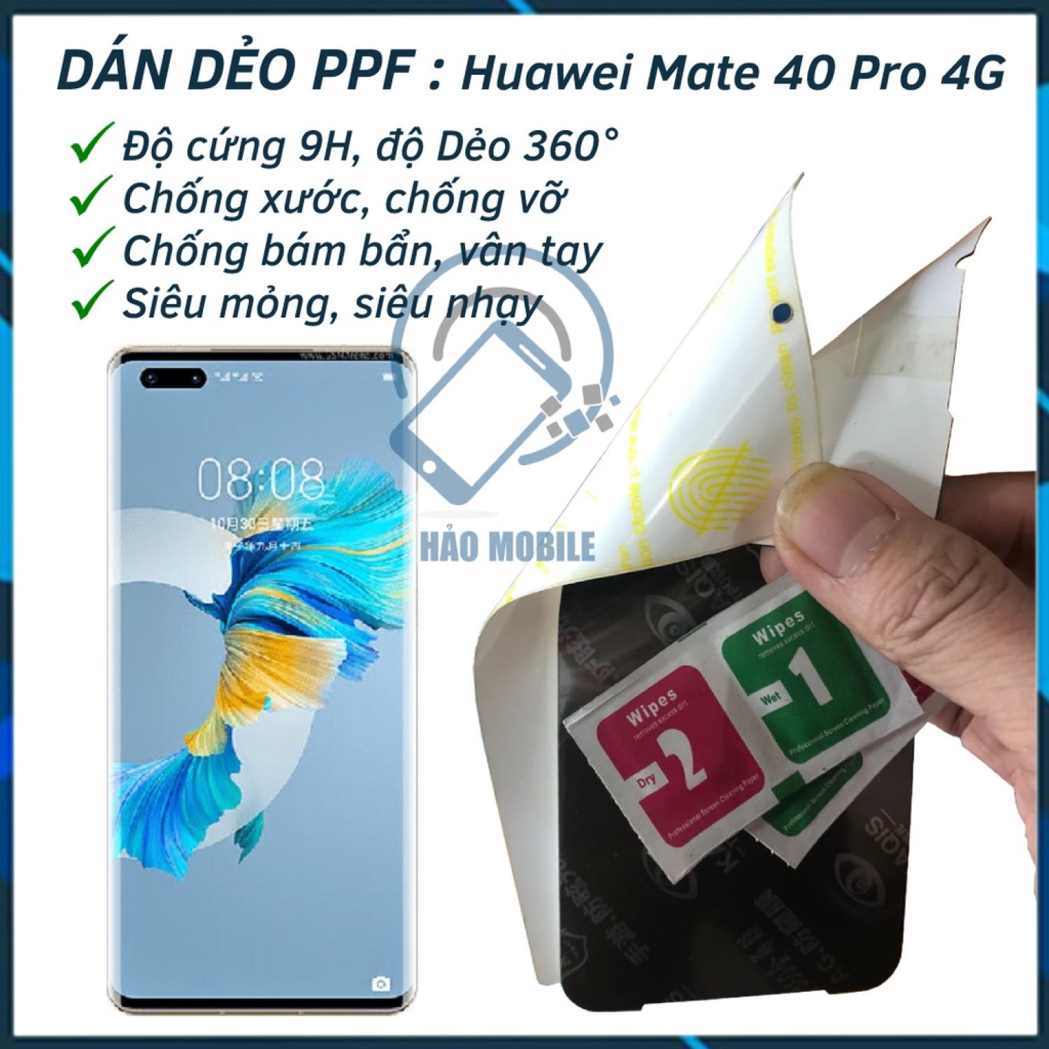 Dán dẻo ppf huawei mate 40 pro 4g