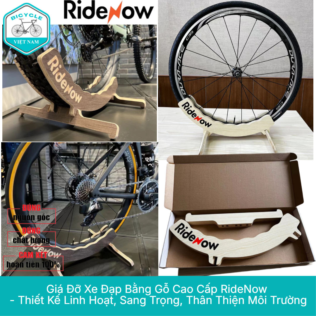 Giá Đỡ Xe Đạp Bằng Gỗ Cao Cấp RideNow – Thiết Kế Linh Hoạt, Sang Trọng, Thân Thiện Môi Trường