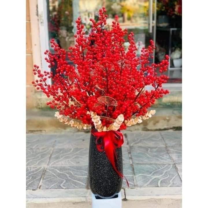 Đào đông đỏ cao cấp 12 nhánh cao cấp