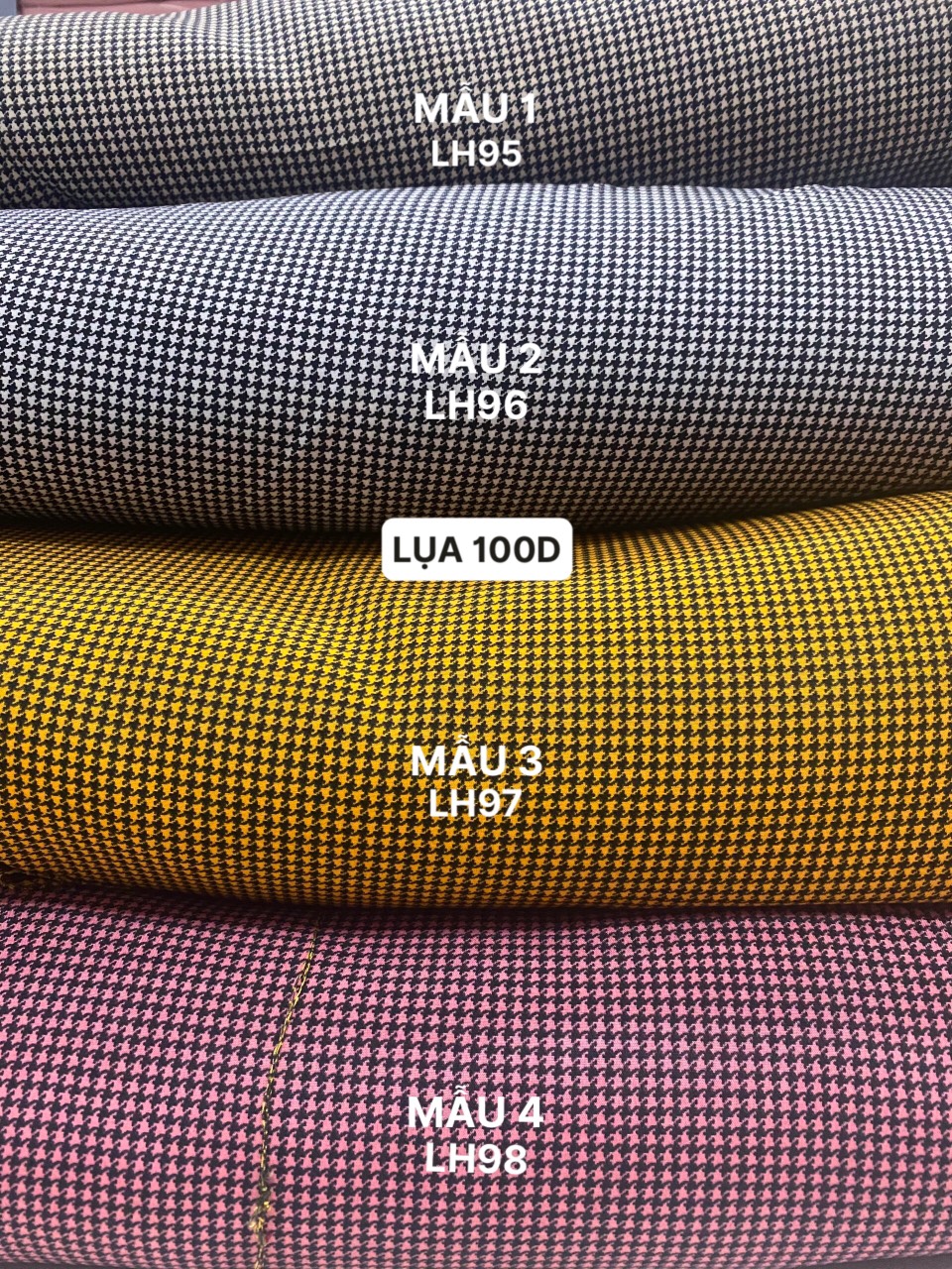 Vải lụa 100d lập thể - dòng vải thông dụng - 1 mét x 1m5