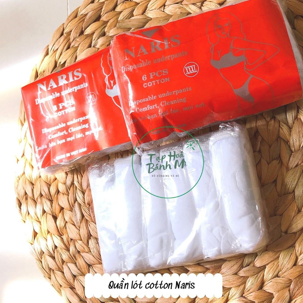[HCM]Quần lót cotton Naris size 3XL (set 6 cái)