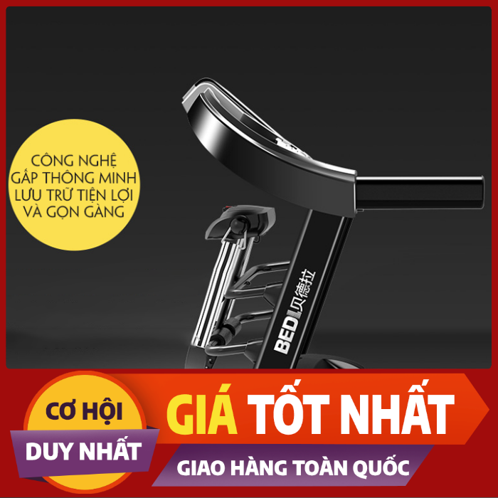 (Giá Tốt Nhất) - Máy chạy bộ điện đa năng 12km gấp gọn kèm máy đánh bụng loa nghe nhạc - Máy chạy bộ tại nhà cao cấp giá rẻ