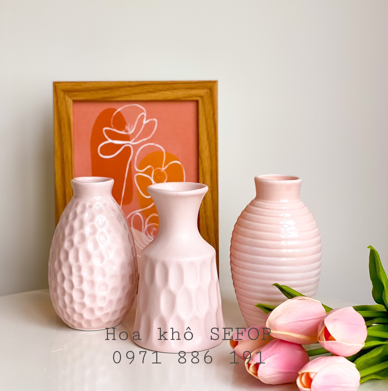Bình gốm mini - Bình gốm mini Bát Tràng - Bình gốm decor sang trọng