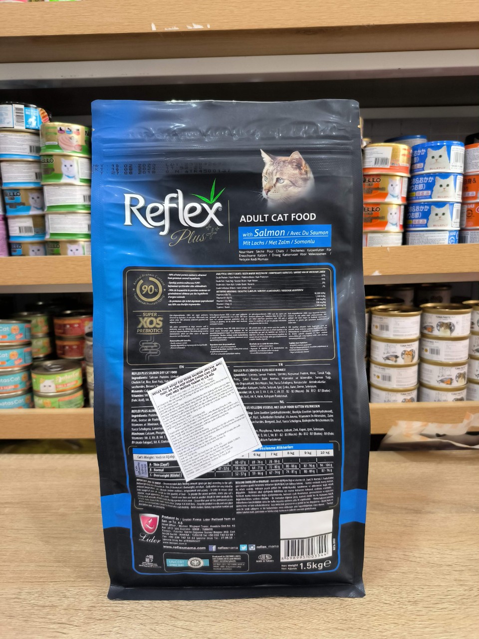 Hạt Reflex Plus Salmon Adult Cat 1,5Kg
