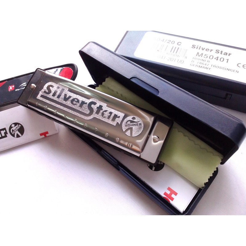 Kèn harmonica Diatonic Silver Star -Nhập khẩu Đức