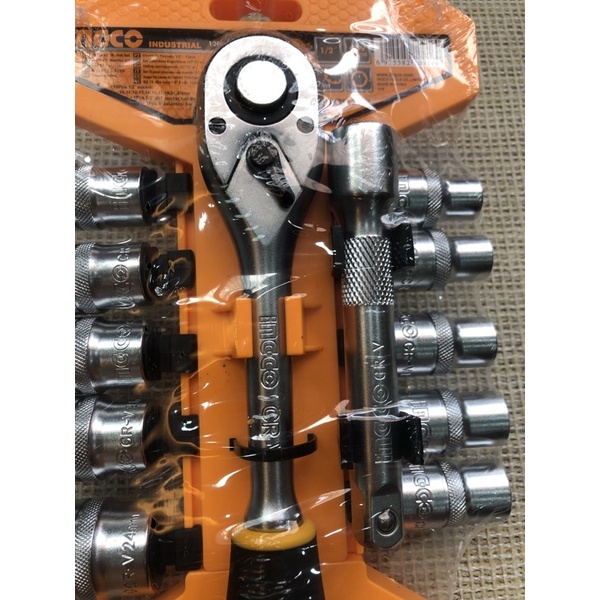 Bộ đầu tuýp 12 cái 1/2" INGCO HKTS12122