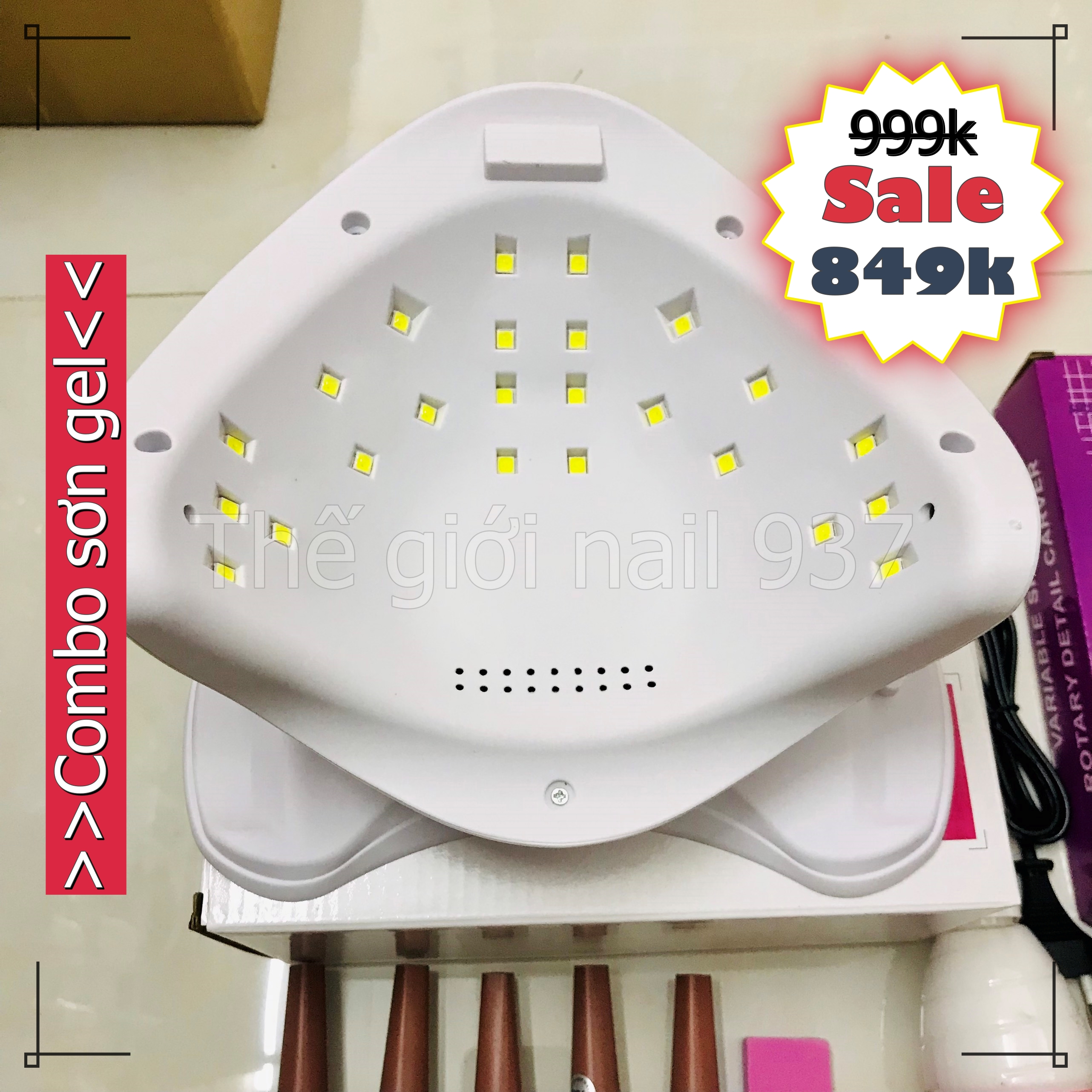 Combo đồ làm nail cơ bản 849k - (Combo làm sơn gel cá nhân ) - Mini Nails