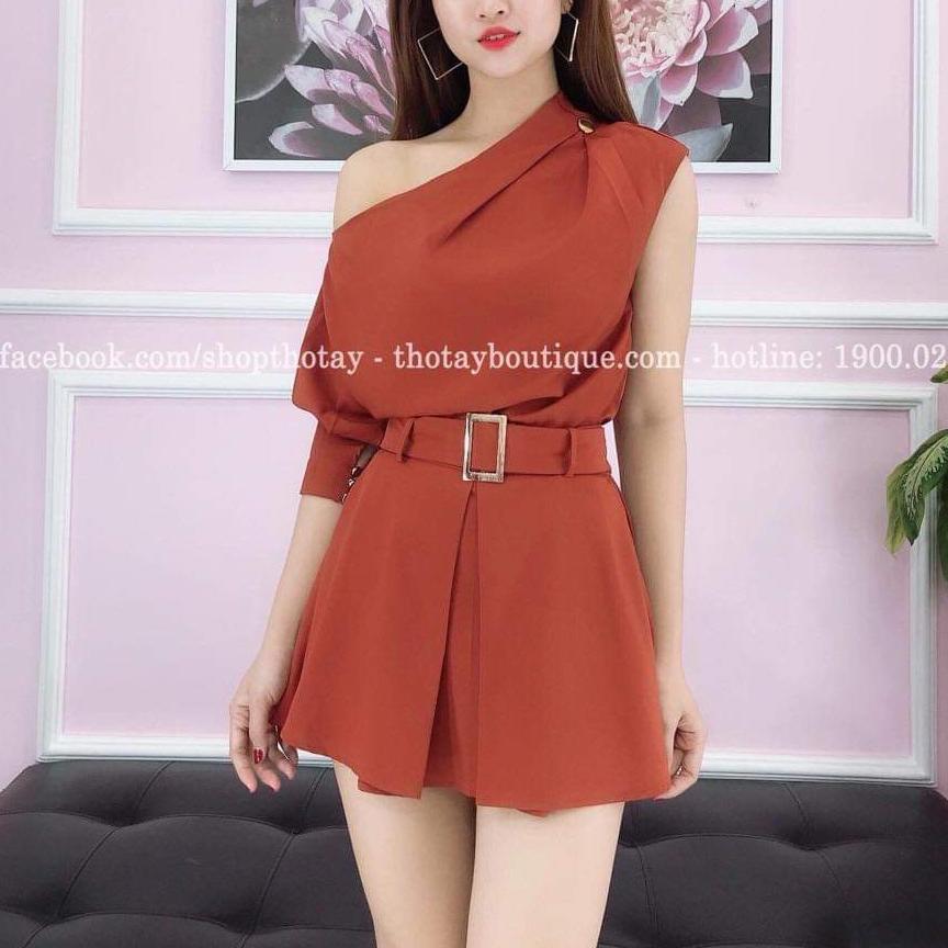 sét áo lệch vai và quần short
