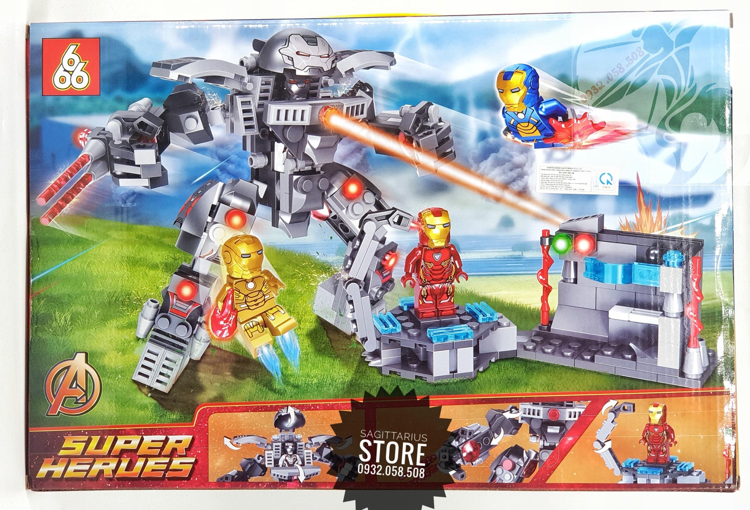 [HCM]Bộ Lego SuperHeroes 66018 Lắp Ráp Iron Man Anti-Hulk Armor ( 334 Mảnh )