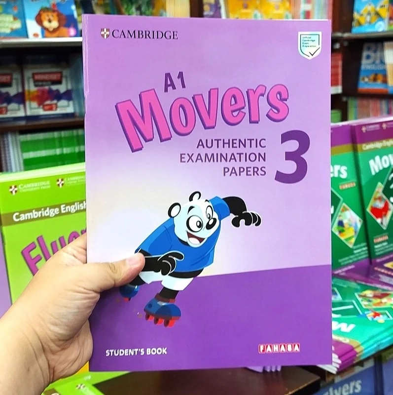 Bộ sách Cambridge Movers 13q ( in gộp thành 2 quyển dày),có file nghe&answerkey