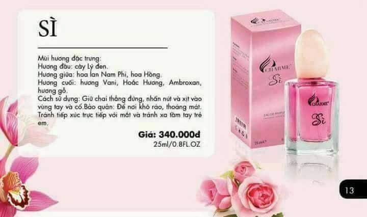 NƯỚC HOA NỮ MÙI SÌ CHAMER