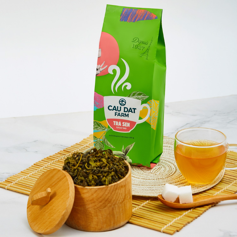 [Cầu Đất Farm]TRÀ SEN CẦU ĐẤT GÓI 100G