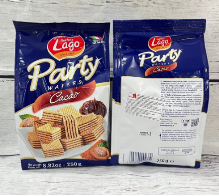 Bánh Xốp Mini Lago Party Wafers 250g