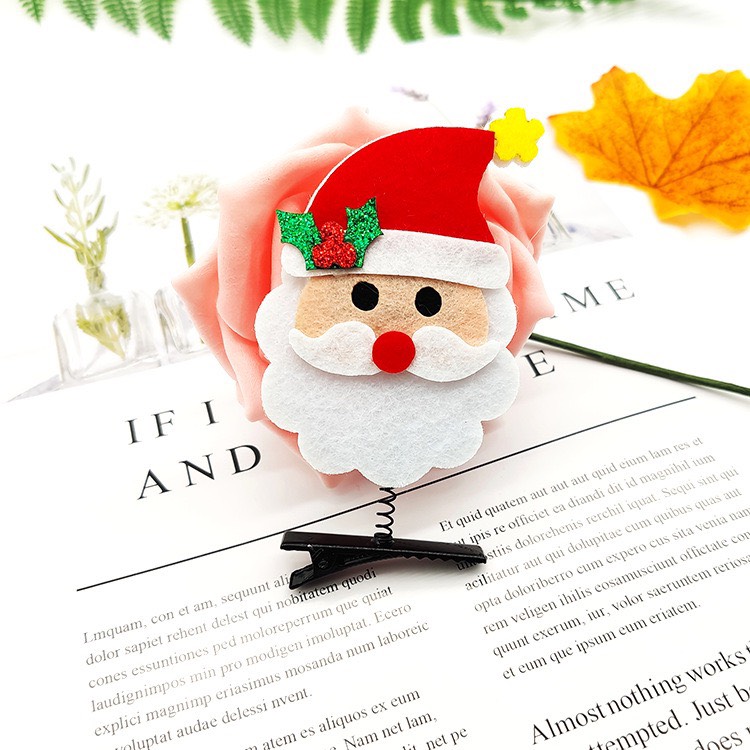 [HCM]Kẹp Tóc Mái Lò Xo Hình Ông Gìa Noel Kute - kireicos