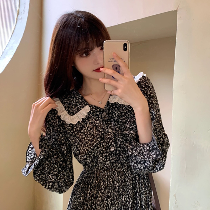 Váy Đầm Hoa Nhí Vintage Hàn Quốc