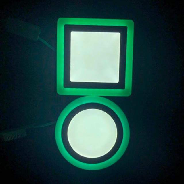 Đèn led ốp trần viền màu 12+6W