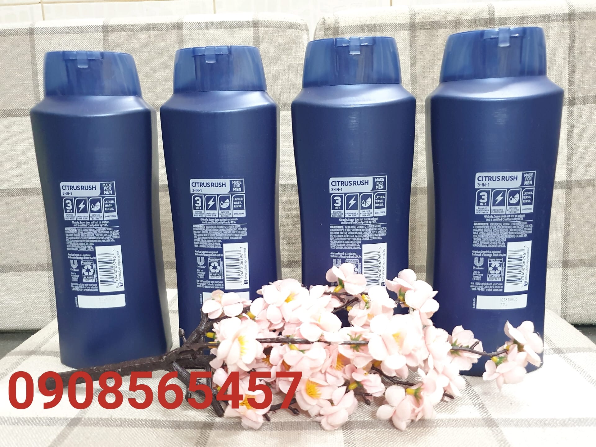 SỮA TẮM GỘI XẢ SUAVE MEN 3IN1 MỸ (chai 828ml)