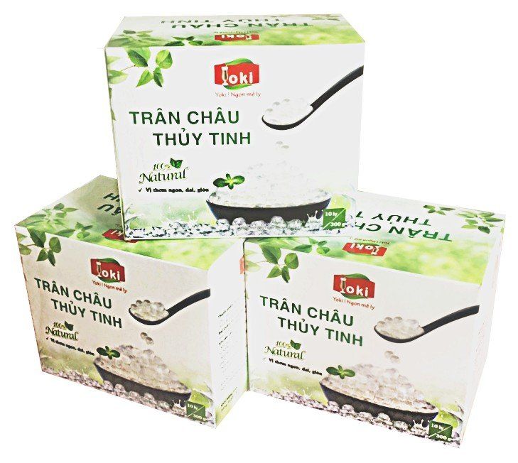 Trân châu thủy tinh Yoki 300g
