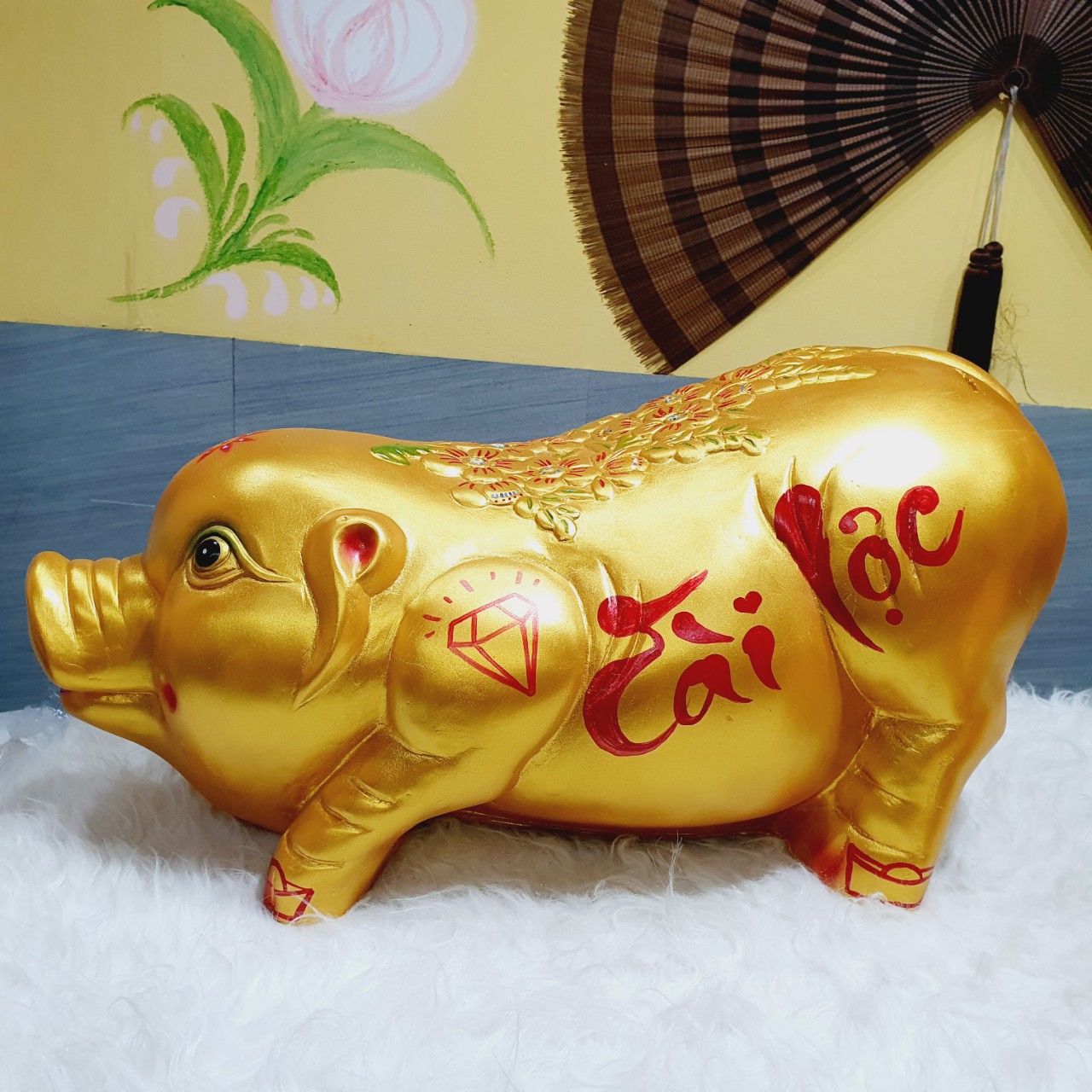 Lợn đất to khổng lồ hoa nổi cực đẹp